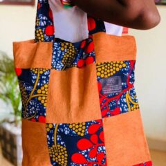Patched Shopping Bags